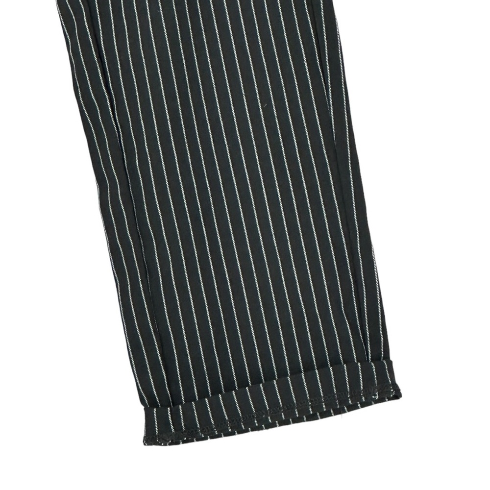 Who What Wear Women’s High Rise Stretch Cropped Pinstripe Pants Black/White Sz 8 - Picture 6 of 10